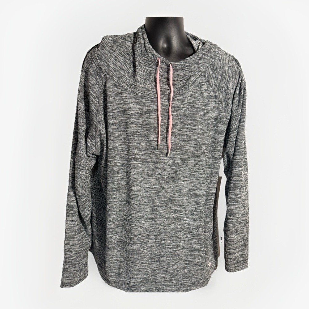 Lukka‎ Sweatshirt Size 2XL Grey Hoodie Athletic Athleisure Long Sleeve Womens